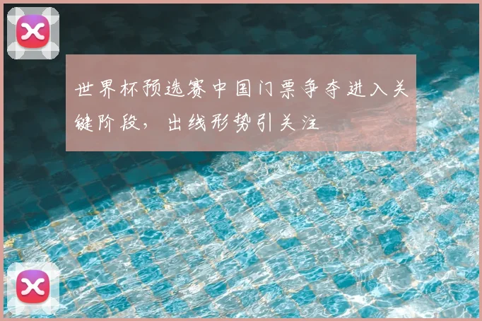 世界杯预选赛中国门票争夺进入关键阶段，出线形势引关注